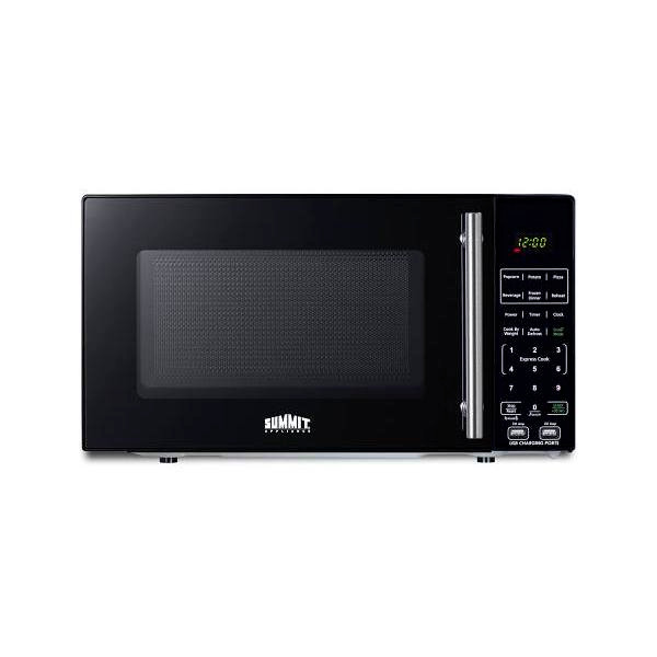 Summit Appliance Countertop Microwave In Black With USB Ports Sm903bsa1