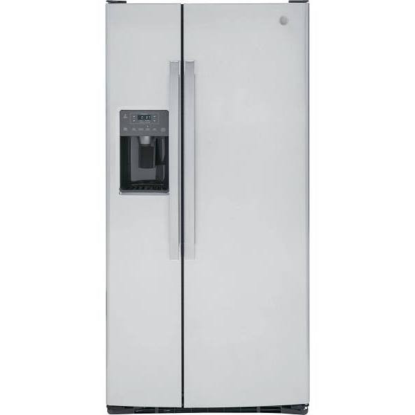 GE 23.0 cu. ft. 33in. Side By Side Refrigerator With Ice Maker, Stainless Steel