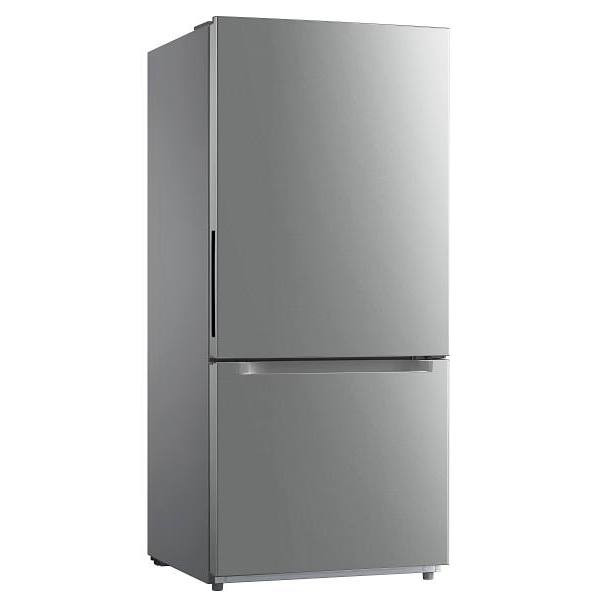 Seasons ENERGY STAR 18.7 cu. ft. 30 In. Bottom-Freezer Refrigerator With Ice Maker, Stainless Steel Look, ADA