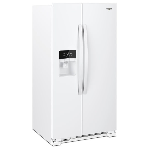 Whirlpool 25 cu. ft. 36 In. W Side By Side Refrigerator With Ice Maker, White, ADA