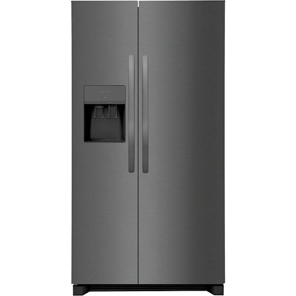 Frigidaire ENERGY STAR 36" 25.6 Cu. Ft. Standard Depth Side By Side Refrigerator, Black Stainless Steel FRSS2623AD