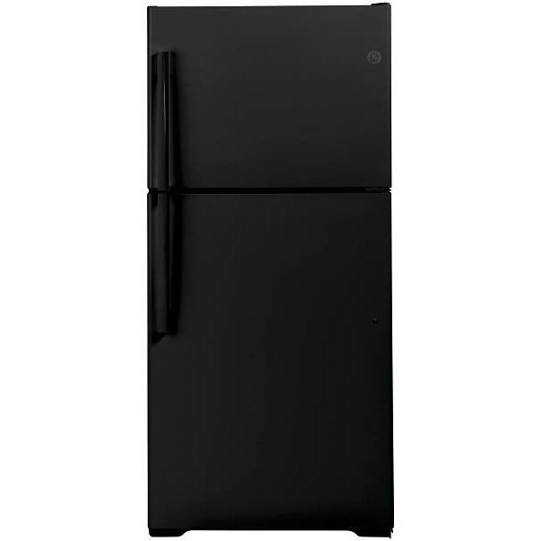 GE ENERGY STAR 19.2 cu. ft. 30in. Top Freezer Refrigerator, Black, ADA GTE19JTNRBB