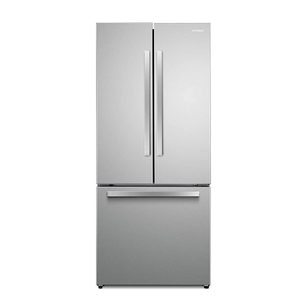 Cosmo 30" 17.5 Cu Ft Counter Depth 3-Door French Door Refrigerator Ss