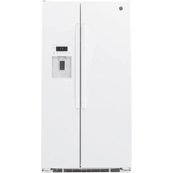 GE 21.9 Cu. Ct. 36in. Side By Side Refrigerator With Ice Maker, White