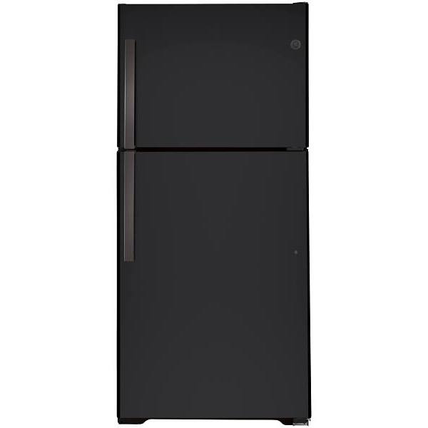 GE 21.9 cu. ft. 33in. Top Freezer Refrigerator, Garage Ready, Black Slate
