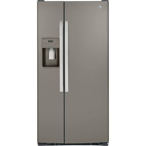 GE 23.0 cu. ft. 33in. Side By Side Refrigerator, Slate