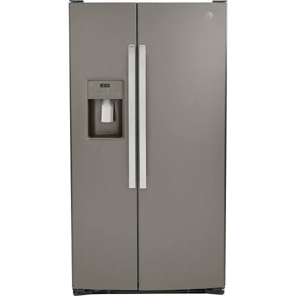 GE 25.3 cu. ft. 36in. Side By Side Refrigerator With Ice Maker, Slate