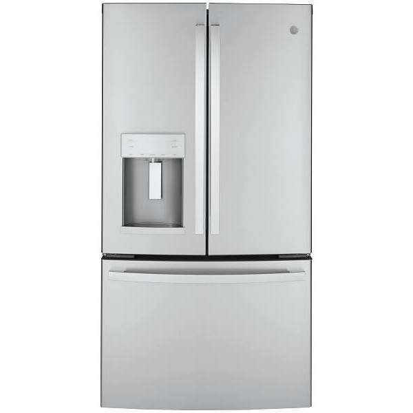 GE ENERGY STAR 22.1 cu. ft. 36in. French Door SmartHQ Refrigerator With Ice Maker, Stainless Steel, ADA