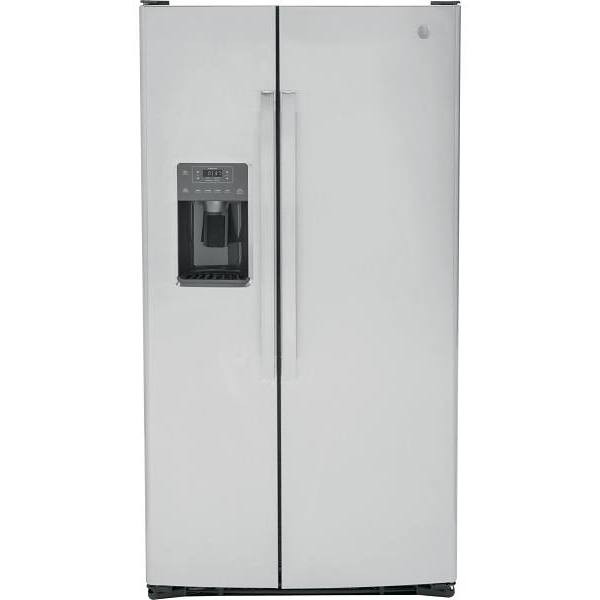 GE ENERGY STAR 25.3 cu. ft. 36in. Side By Side Refrigerator With Ice Maker, Stainless Steel