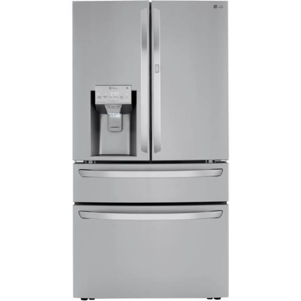 LG ENERGY STAR 23 Cu. Ft. 4-Door French Door Refrigerator With Ice Maker, Stainless Steel, ADA
