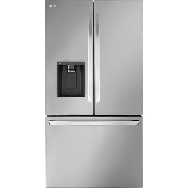 LG ENERGY STAR 26 cu. ft. 3-Door French Door Refrigerator With Dual Ice Makers, Stainless Steel, ADA