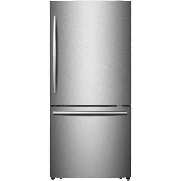 Mora 17.2 Cubic Feet Bottom Freezer Refrigerator In Stainless Steel