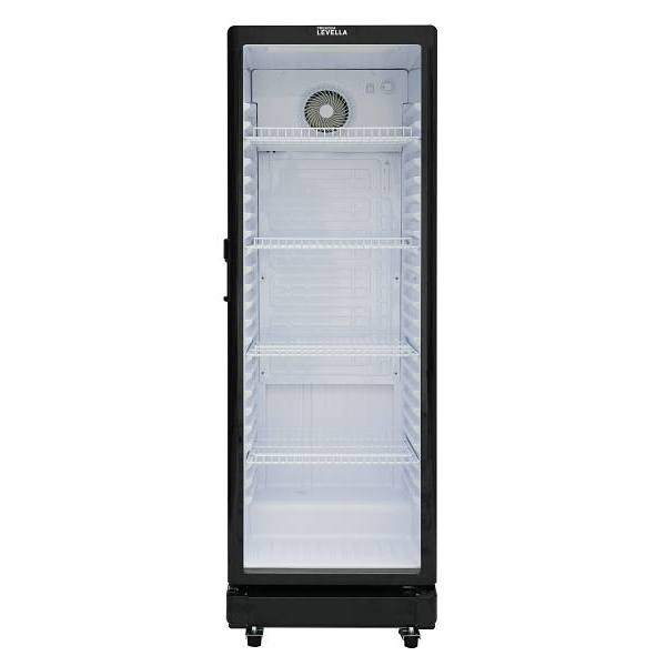 Premium Levella 8.5 Cu. Ft. Glass Door Display Fridge Prns8570dx Black