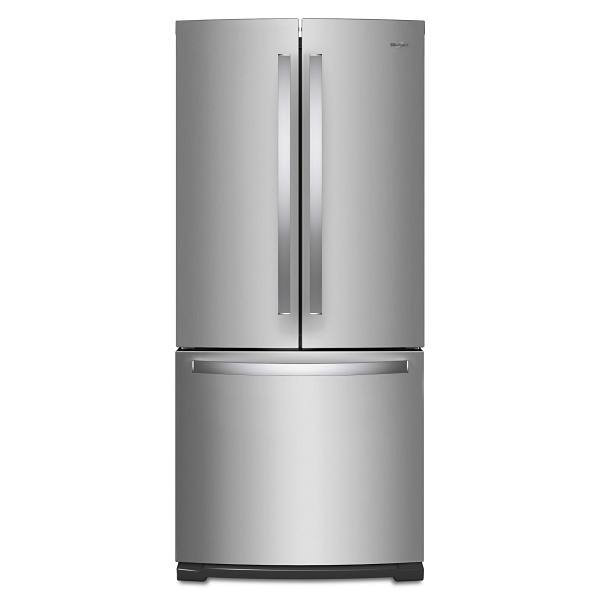 Whirlpool 20 Cu. Ft. 30 In. French Door Refrigerator With Ice Maker, Stainless Steel