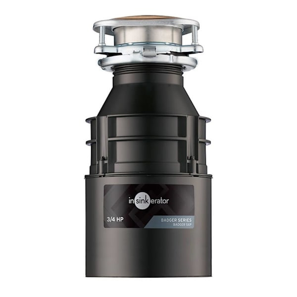 InSinkErator Badger 5xp Series 3/4 HP Garbage Disposal, Dura-Drive Induction Motor