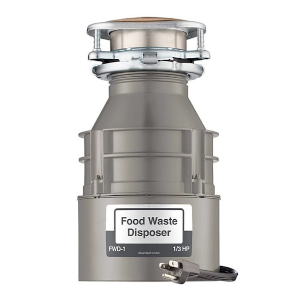 InSinkErator Fwd-1 Series 1/3 HP Garbage Disposal, Lift Latch Technology W/ Power Cord