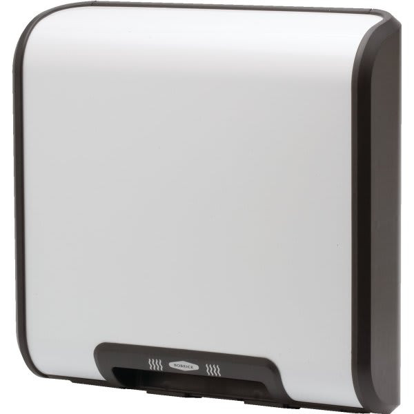 Bobrick Trimline Surface Mount Ada-Compliant Touchless Hand Dryer (White)