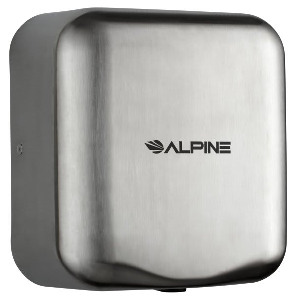 Alpine Industries Hemlock High-Speed Hand Dryer Brushed Stainless Steel 120v
