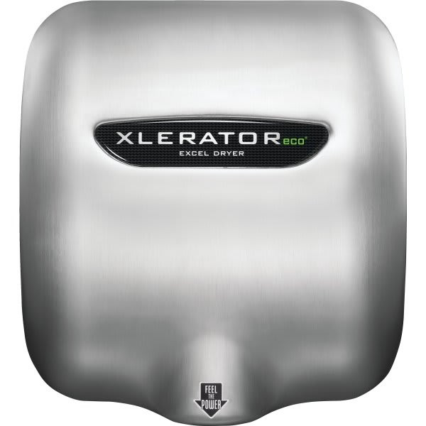 Xleratoreco No Heat Hand Dryer Brushed Stainless Steel Cover 110-120v
