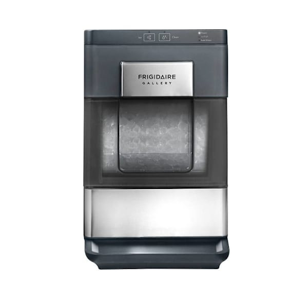 Frigidaire 33 Lbs. Countertop Ice Maker, Stainless Steel Accents, Nugget, Black