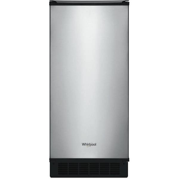 Whirlpool 15 In. 50 Lb. Fingerprint-Resistant Built-In Ice Maker (Stainless Steel)