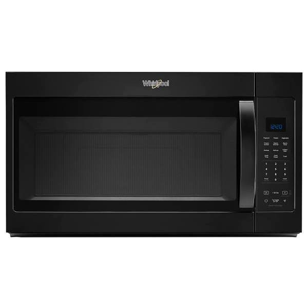 Whirlpool 1.9 cu. ft. Over The Range Microwave With Steam, Black, 1000 W