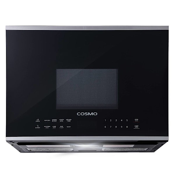 Cosmo 24 In. 1.34 Cu. Ft. Over The Range Microwave In Stainless Steel With Vent