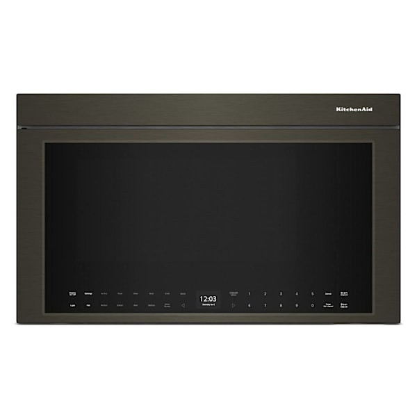 KitchenAid 1.1 cu. ft. Multifunction Over-The-Range Convertible Microwave, Air Fry, Flush Design, Black Stainless Steel