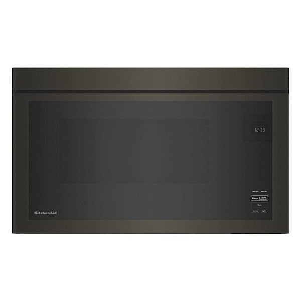KitchenAid 1.1 Cu. Ft. Over-The-Range Convertible Microwave, Flush Built-In Design, Black Stainless Steel