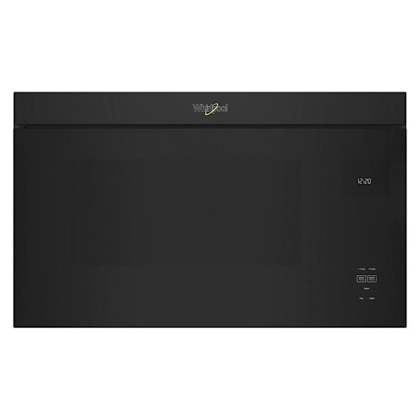 Whirlpool 1.1 cu. ft. Over The Range Convertible Microwave, Flush Design, Black