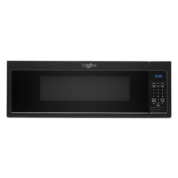 Whirlpool 1.1 cu. ft. Over The Range Convertible Microwave, Low Profile Design, Black
