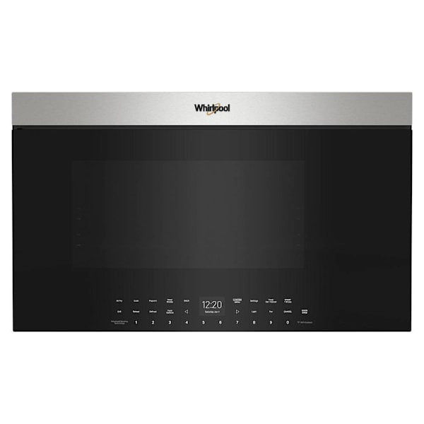 Whirlpool 1.1 Cu.ft. Over The Range Convertible Microwave With Air Fry, Advanced Sensing, Flush Design, Stainless Steel