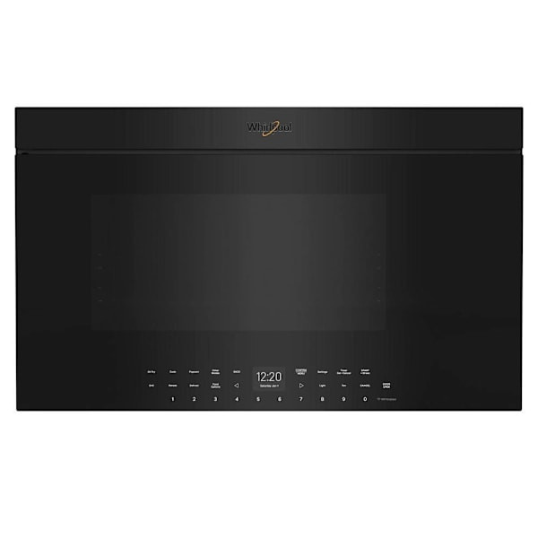 Whirlpool 1.1 Cu.ft. Over The Range Convertible Microwave With Air Fry, Flush Design, Black