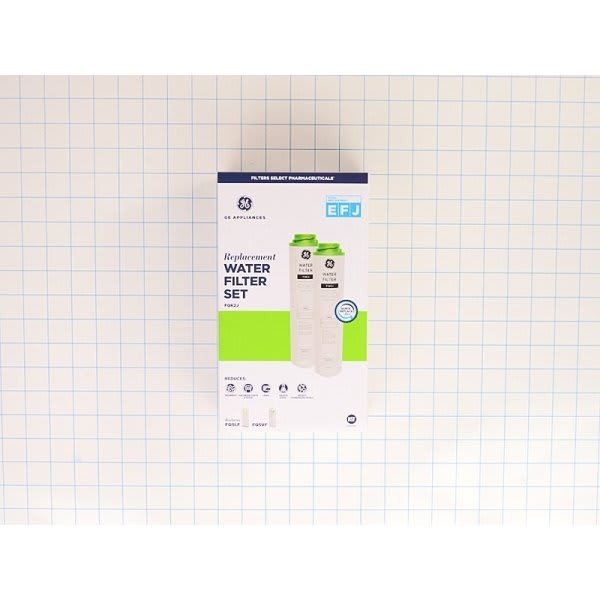 GE Replacement Water Filtration System Water Filter Set For Refrigerator, Part# Fqk2j