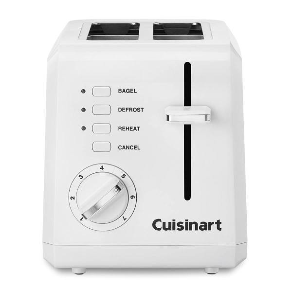 Conair Cuisinart 2-Slice Compact Toaster White Case Of 4