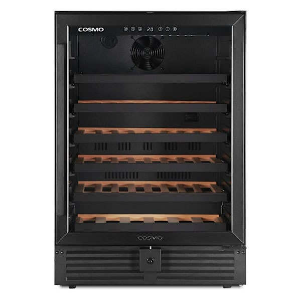Cosmo Lumin Collection 24 In. 52-Bottle Single Zone Compressor Wine Cooler, LED