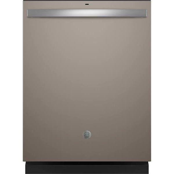 GE ENERGY STAR 24 In. Top Control SmartHQ Dishwasher With Plastic Interior, Sanitize Cycle, Dry Boost, Slate GDT630PMRES