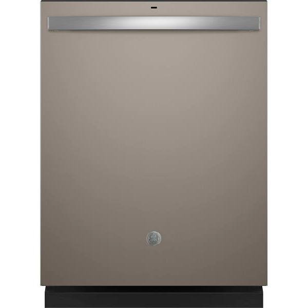 GE ENERGY STAR 24 In. Top Control SmartHQ Dishwasher With Plastic Interior, Sanitize Cycle, Dry Boost, Slate GDT550PMRES