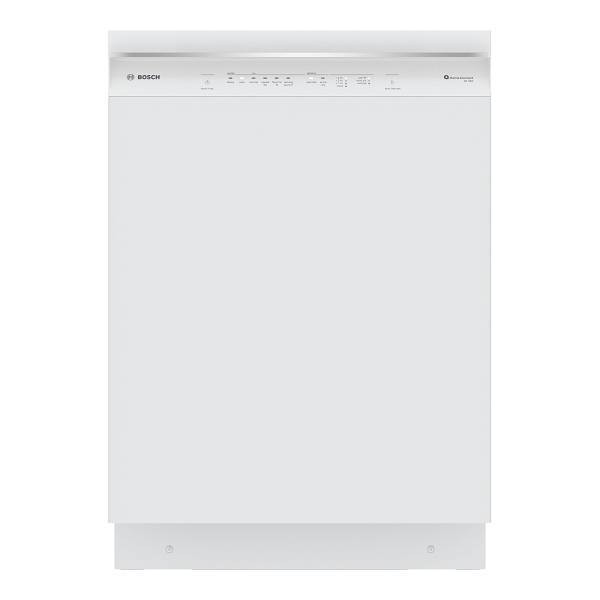 Bosch 300 Series 24 In. White Tall Tub Dishwasher With Stainless Steel Tub