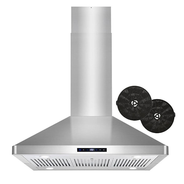 Cosmo 36 In. Lumin Collection 380 CFM Ductless Island Range Hood,cos-63iss90-Dl