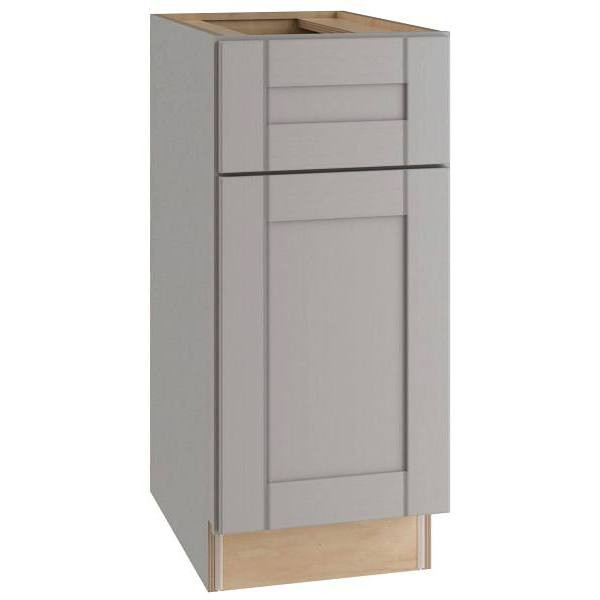 Mill's Pride Richmond Shaker Rta Kitchen Cabinet, Vesuvius Gray, 15"X34.5"X24" B15-RVG