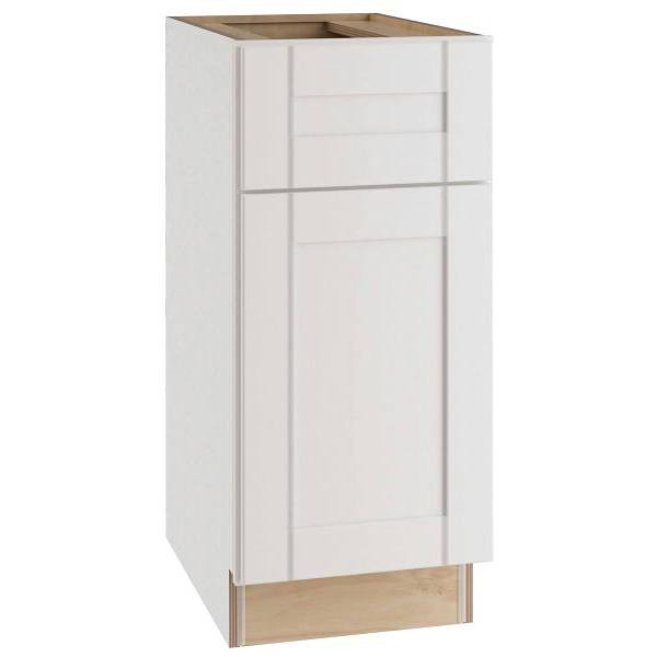 Mill's Pride Richmond Shaker Rta Kitchen Cabinet, Verona White, 18"X34.5"X24" B18-RVW