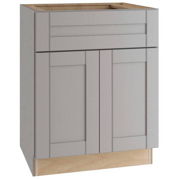 Mill's Pride Richmond Shaker Rta Kitchen Cabinet, Vesuvius Gray, 24"X34.5"X24" B24-RVG