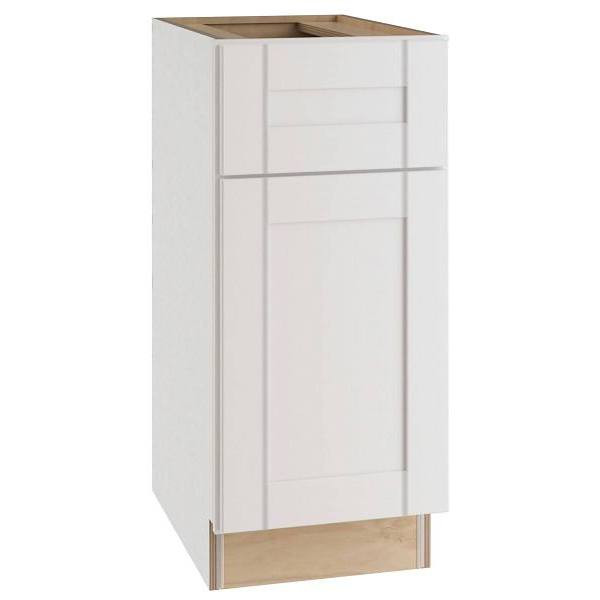 Mill's Pride Richmond Shaker Rta Kitchen Cabinet, Verona White, 12"X34.5"X24" B12-RVW