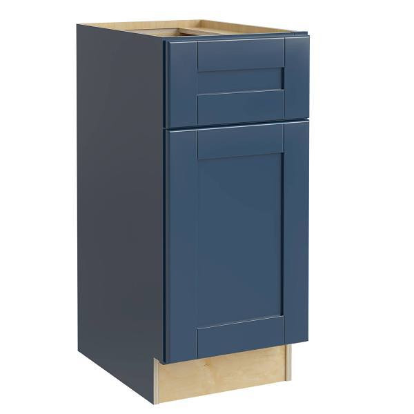 Mill's Pride Richmond Shaker Rta Kitchen Cabinet, Valencia Blue, 12"X34.5"X24" B12-RVB