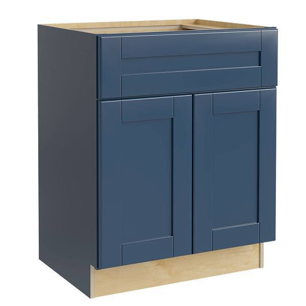 Mill's Pride Richmond Shaker Rta Kitchen Sink Base, Valencia Blue, 30"X34.5"X24" SB30-RVB