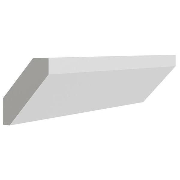 CNC CABINETRY Luxor Crown Molding Crms, 96"L X 2"H X 2"D, Shaker Misty Grey L03-CRMS