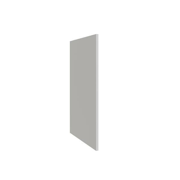 CNC CABINETRY Luxor Base End Skin, 0.25"W X 34.5"H X 23.25"W, Shaker Smoky Grey L02-FSB