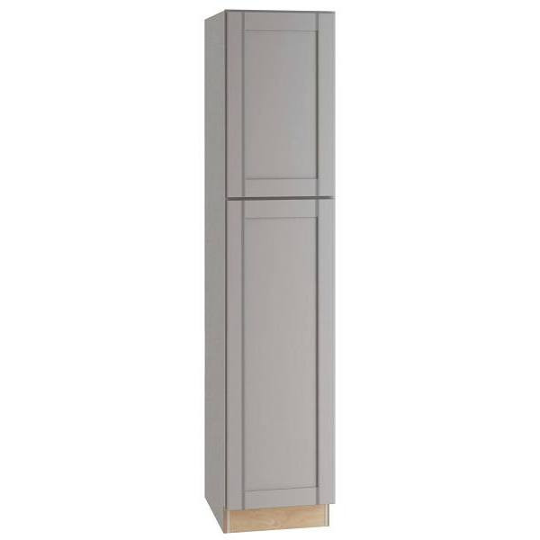 Mill's Pride Richmond Shaker Rta Pantry Cabinet, Vesuvius Gray, 18"X90"X24" U182490-RVG
