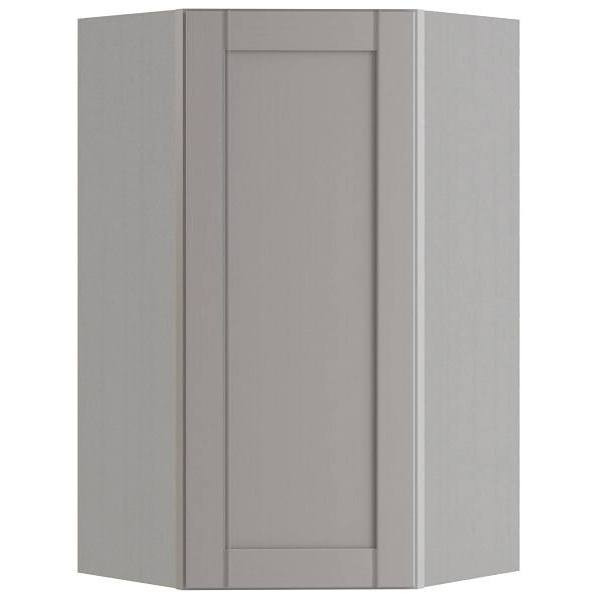Mill's Pride Richmond Shaker Corner Kitchen Cabinet, Vesuvius Gray, 24"X42"X12" WA2442-RVG